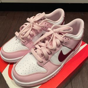 Nike Dunk Low Pink Foam Red White Size 4Y/5.5W